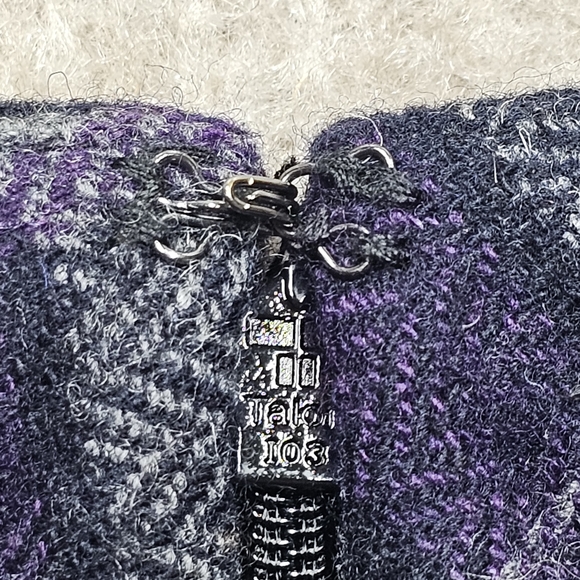 Chadwick’s Purple Plaid Wool Blend Long Pencil Skirt – Size 10 Tall - Picture 5 of 13